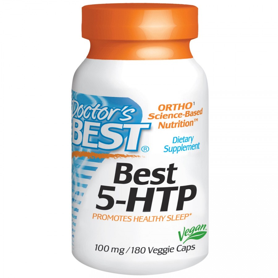 5-HTP (Гідрокситриптофан), 100мг, Doctor's Best, 180 капсул