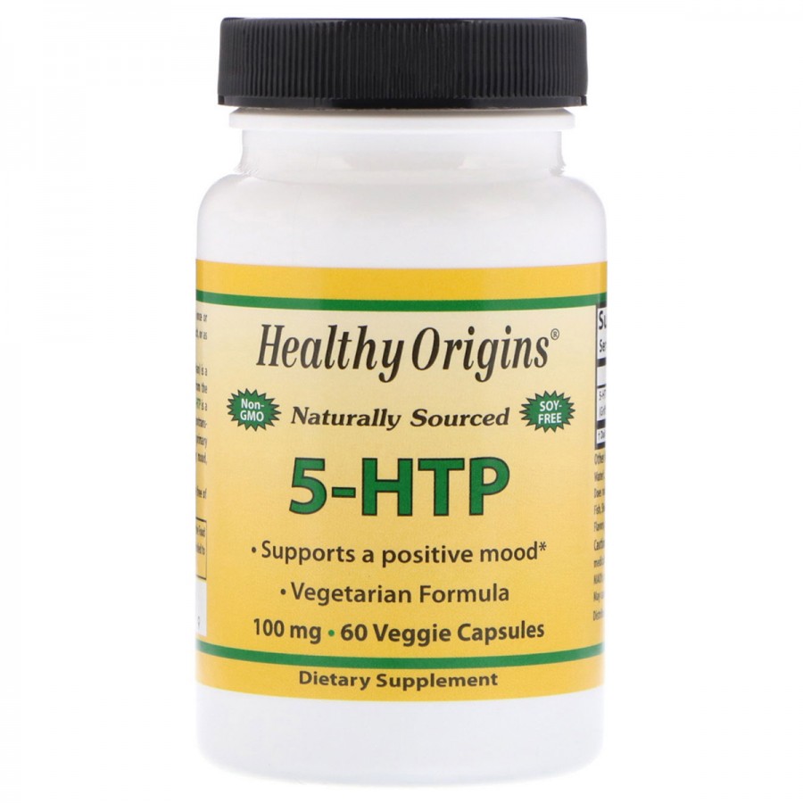 5-HTP (Гідрокситриптофан), 100мг, Healthy Origins, 60 гелевих капсул