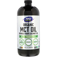 Органическое масло МСТ, Organic MCT Oil, Now Foods, 946 мл
