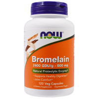 УЦІНКА Бромелайн 500мг, Now Foods, Bromelain, 120 капсул (м'ята банка)