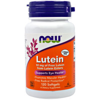 Лютеин 10мг, Now Foods, 120 желатиновых капсул