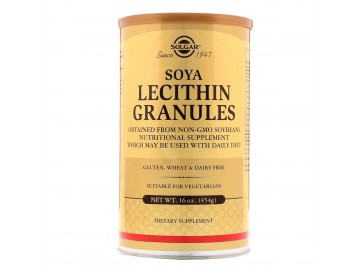 Соєвий Лецитин в гранулах, Soya Lecithin Granules, Solgar, 454 гр.