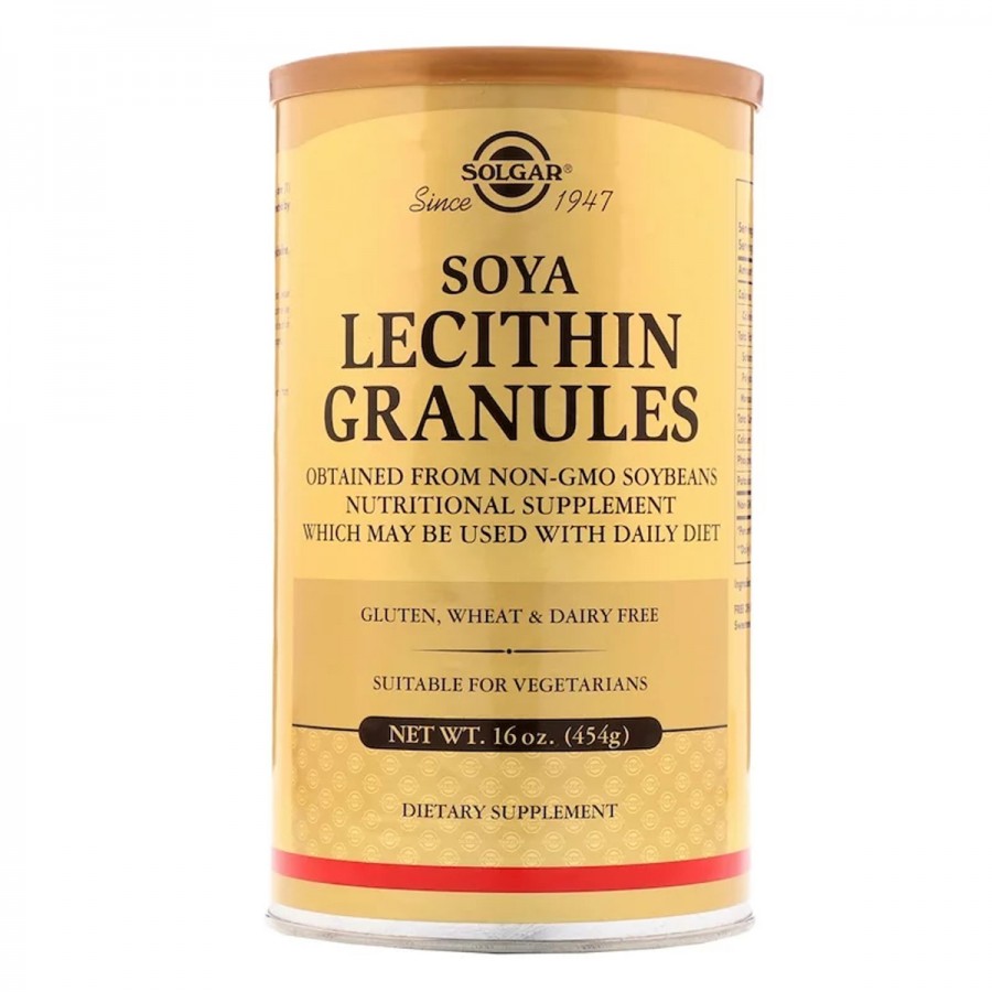 Соєвий Лецитин в гранулах, Soya Lecithin Granules, Solgar, 454 гр.