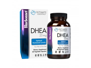 Дегідроепіандростерон, 25 мг, Intimate Essenitals, DHEA, Bluebonnet Nutrition, 60 вегетаріанських капсул