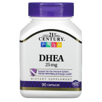 УЦІНКА Дегідроепіандростерон, 25 мг, DHEA, 21st Century, 90 капсул (подряпина)