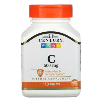 Вітамін C, 500 мг, Vitamin C, 21st Century, 110 таблеток