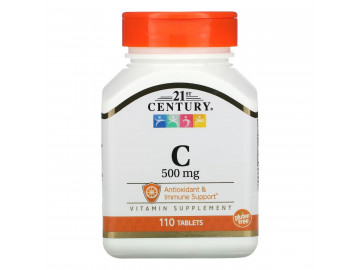 Вітамін C, 500 мг, Vitamin C, 21st Century, 110 таблеток