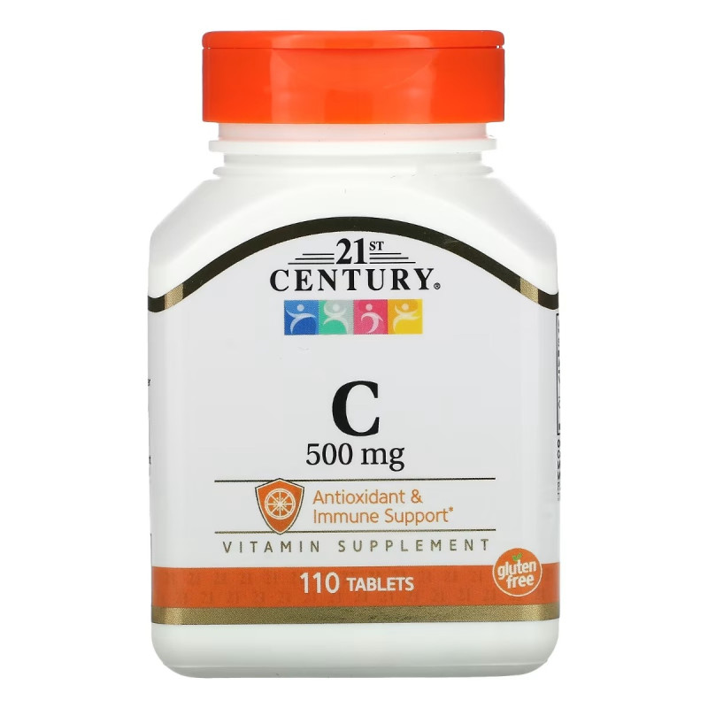 Вітамін C, 500 мг, Vitamin C, 21st Century, 110 таблеток