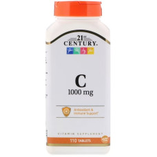 Вітамін C, 1000 мг, Vitamin C, 21st Century, 110 таблеток