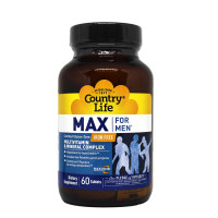 Мультивитамины и минералы для мужчин без железа, Max for Men Iron Free, Country Life, 60 таблеток