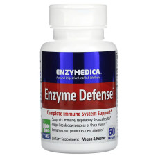 Ферменты для иммунной системы, Enzyme Defense, Enzymedica, 60 капсул