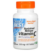 Витамин C 12-Часовой, Pure Way, Doctor's Best, 60 таблеток
