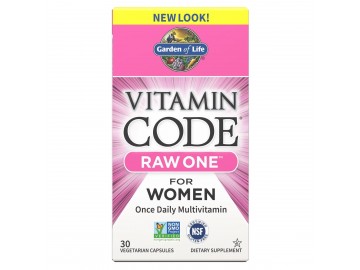 Сирі Мультівітаміни для Жінок, Raw One for Women, Vitamin Code, Garden of Life, 30 вегетаріанських капсул