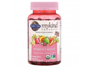 Органічні Мультівітаміни для Жінок, органічні ягоди, MyKind Organics, Garden of Life, 120 вегетаріанських жувальних цукерок