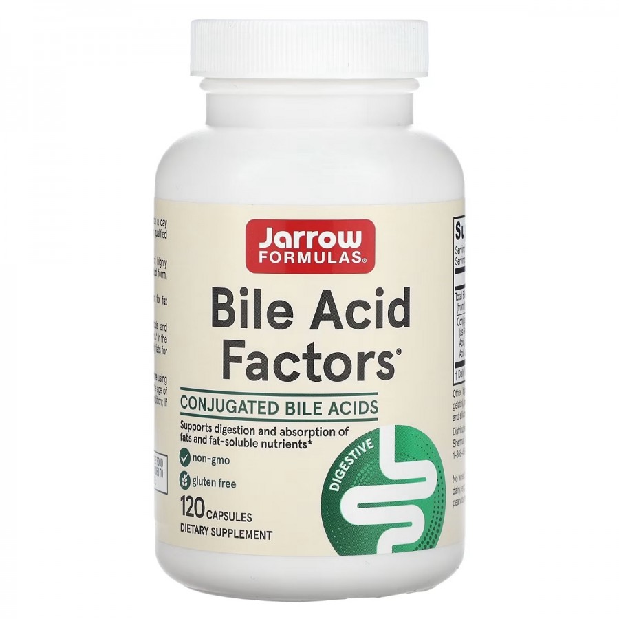 Жовчні кислоти, Bile Acid Factors, Jarrow Formulas, 120 капсул