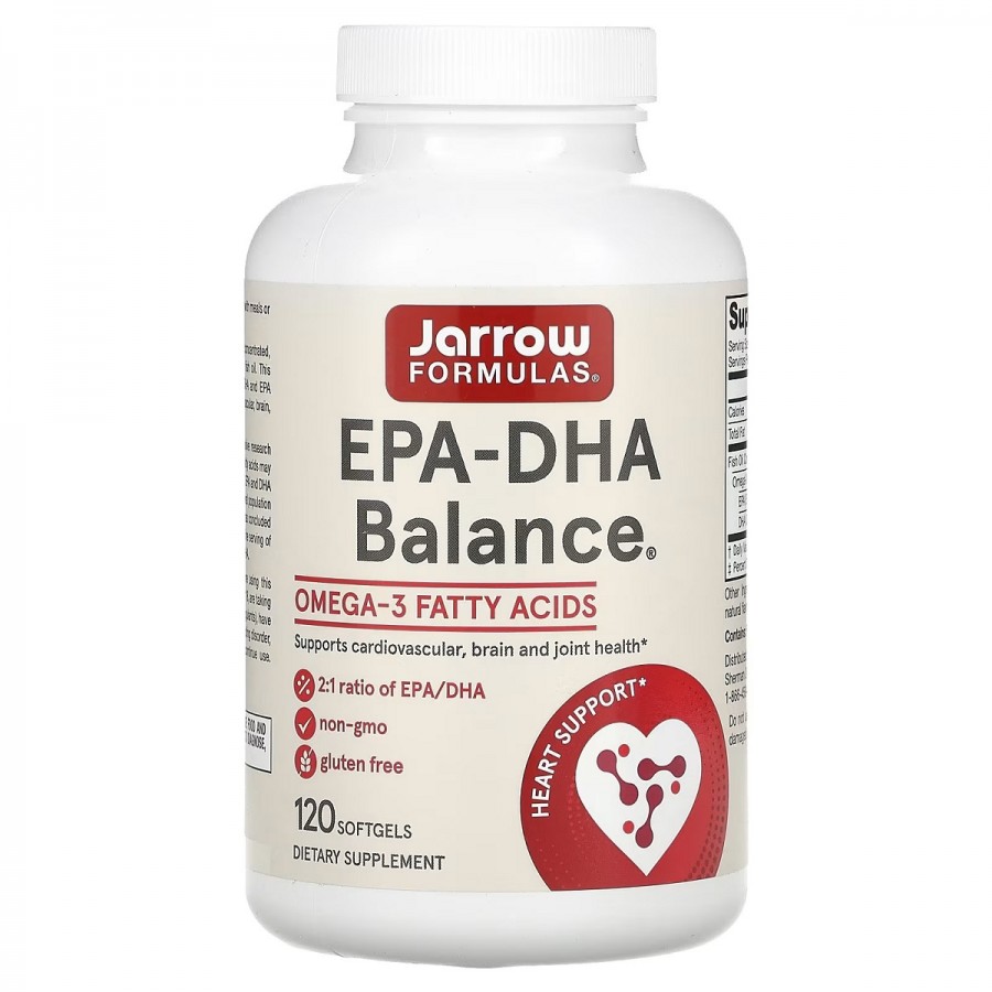 Риб'ячий жир баланс, EPA-DHA Balance, Jarrow Formulas, 120 гелевих капсул