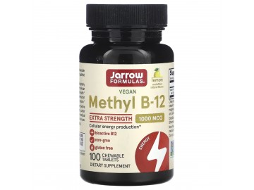 УЦІНКА Метил B-12 зі смаком лимона 1000 мкг, Methyl B-12, Jarrow Formulas, 100 льодяників (вм'ятина)