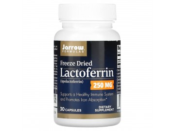 Лактоферин сублімований, 250 мг, Lactoferrin, Freeze Dried, Jarrow Formulas, 30 капсул