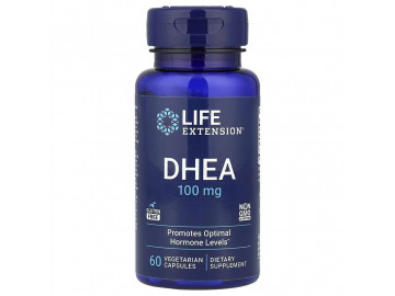 Дегідроепіандростерон, 100 мг, DHEA, Life Extension, 60 вегетаріанських капсул
