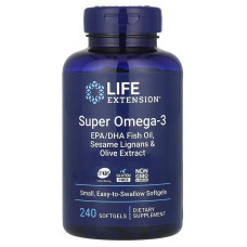 Супер Омега-3, Omega Foundations, Super Omega-3, Life Extension, 60 Желатинових Капсул
