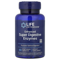 Травні ферменти, Enhanced Super Digestive Enzymes, Life Extension, 60 вегетаріанських капсул