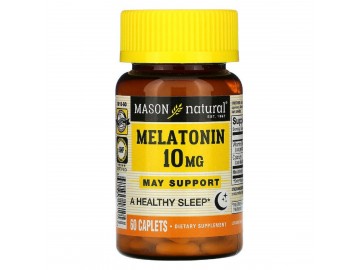 Мелатонін 10 мг, Melatonin, Mason Natural, 60 таблеток