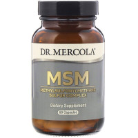 МСМ, Комплекс метилсульфонілметану сірки, MSM, Dr. Mercola, 60 капсул
