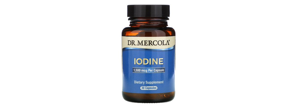 Йод 1,5 мг, Iodine, Dr. Mercola, 30 капсул