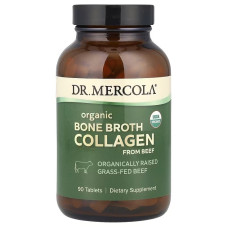 Органічний колаген із яловичини, Organic Bone Broth Collagen from Beef, Dr. Mercola, 90 таблеток