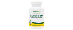 Супер В-Комплекс, В-50, Super B-50, Natures Plus, 90 Вегетаріанських Капсул
