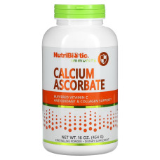 Аскорбат кальция, Immunity, Calcium Ascorbate, NutriBiotic, 454 г