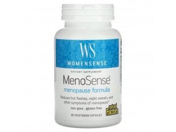 Підтримка при менопаузі, WomenSense, MenoSense, Menopause Formula, Natural Factors, 90 вегетаріанських капсул