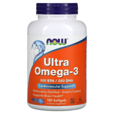 Ультра Омега-3, Now Foods, 180 желатиновых капсул
