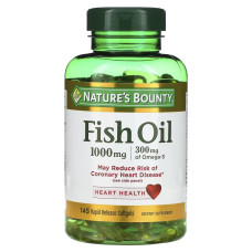 Рыбий жир, 1000 мг, Fish Oil, Nature's Bounty, 145 гелевых капсул