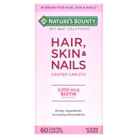 Витамины для Волос, Кожи и Ногтей, Hair, Skin & Nails, Nature's Bounty, 60 каплет.