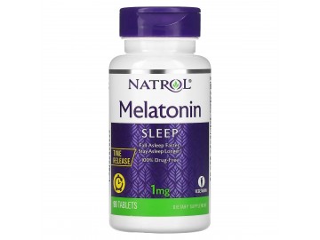 Мелатонін із уповільненим вивільненням, 1 мг, Melatonin, Time Release, Natrol, 90 таблеток