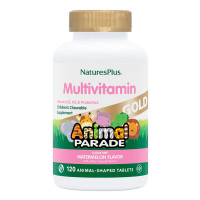 Мультивитамины для детей, вкус арбуза, Animal Parade Gold, Natures Plus, 120 жевательных таблеток