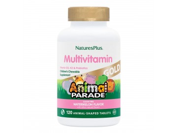 Мультивітаміни для Дітей, Смак Кавуна, Animal Parade Gold, Natures Plus, 120 жувальних таблеток