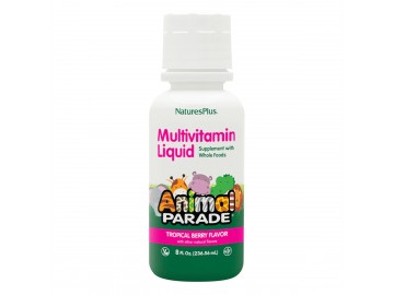 Рідкі Дитячі Мультивітаміни, Смак Тропичних фруктів, Animal Parade Gold, Natures Plus, 236 мл