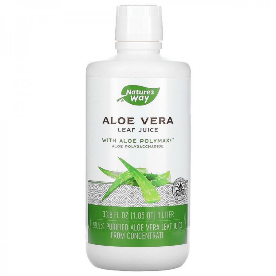 Алое вера органічний сік, Aloe Vera, Leaf Juice, Nature's Way, 1000 мл