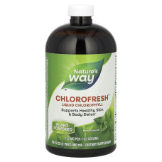 Жидкий Хлорофил, Liquid Chlorophyll, Nature's Way, (мятный вкус), 473.2 мл.