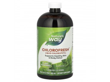 Рідкий Хлорофіл, Liquid Chlorophyll, Nature's Way, (м'ятний смак), 473.2 мл.