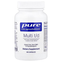Мультивітаміни, Multi T/D, Pure Encapsulations, 60 капсул