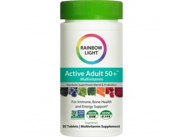 Мультивітаміни Для Дорослих, Active Adult 50+, Rainbow Light, 50 таблеток