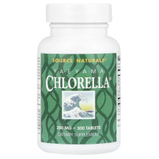 Хлорелла, 200 мг, Yaeyama Chlorella, Source Naturals, 300 таблеток