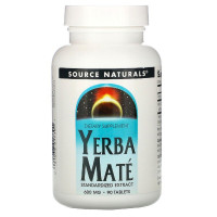 Парагвайский Мате (Парагвайский Чай) 600мг, Source Naturals, 90 таблеток