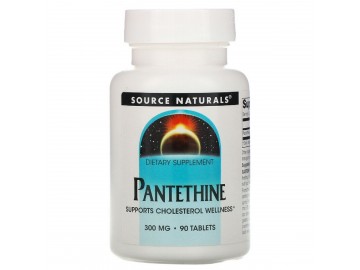 Пантетин, Source Naturals, Pantethine, 300 Мг, 90 таблеток