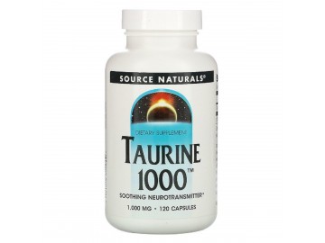 Таурин 1000мг, Source Naturals, 120 капсул