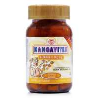 Витамин C детский, 100 мг, Кангавитес, вкус апельсина, Kangavites, Vitamin C, Solgar, 90 жевательных таблеток