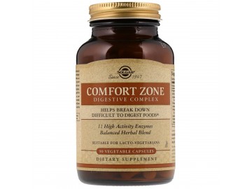 Комплекс для травлення Comfort Zone Digestive Complex, Solgar, 90 вегетаріанських капсул